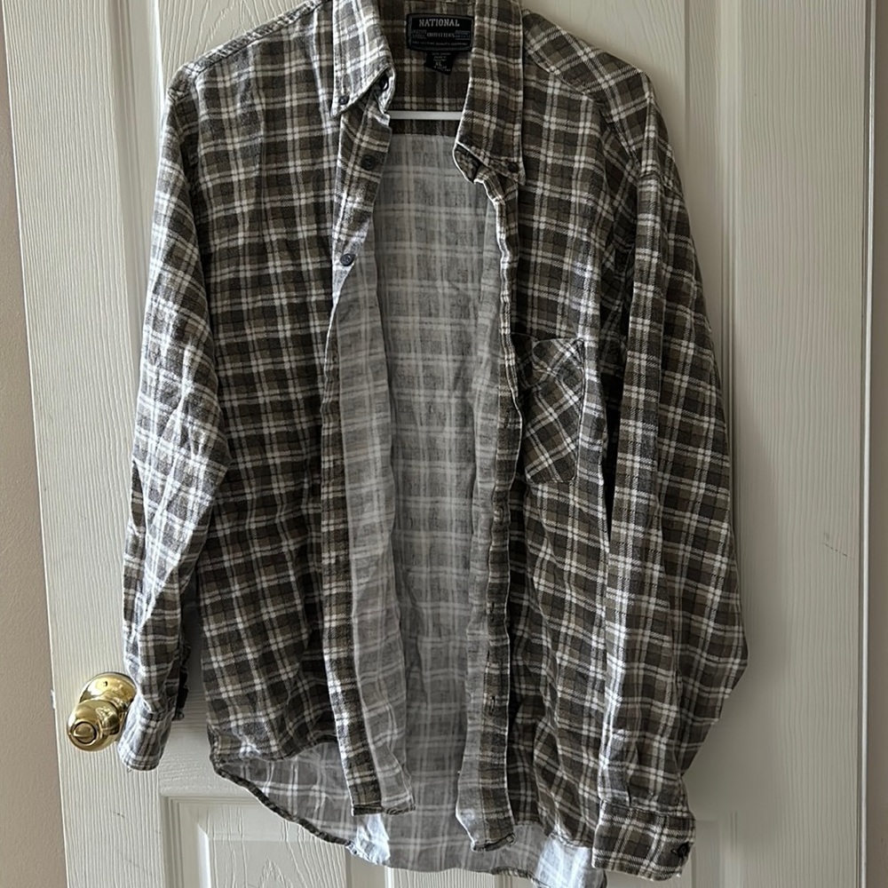 Oversized men’s flannel